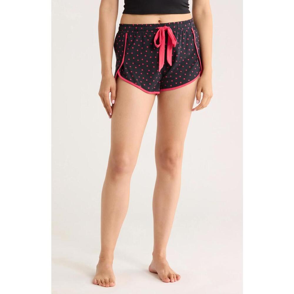 NWT! PJ Salvage Sweet Dreams Sleep Shorts Black and Pink Size Medium